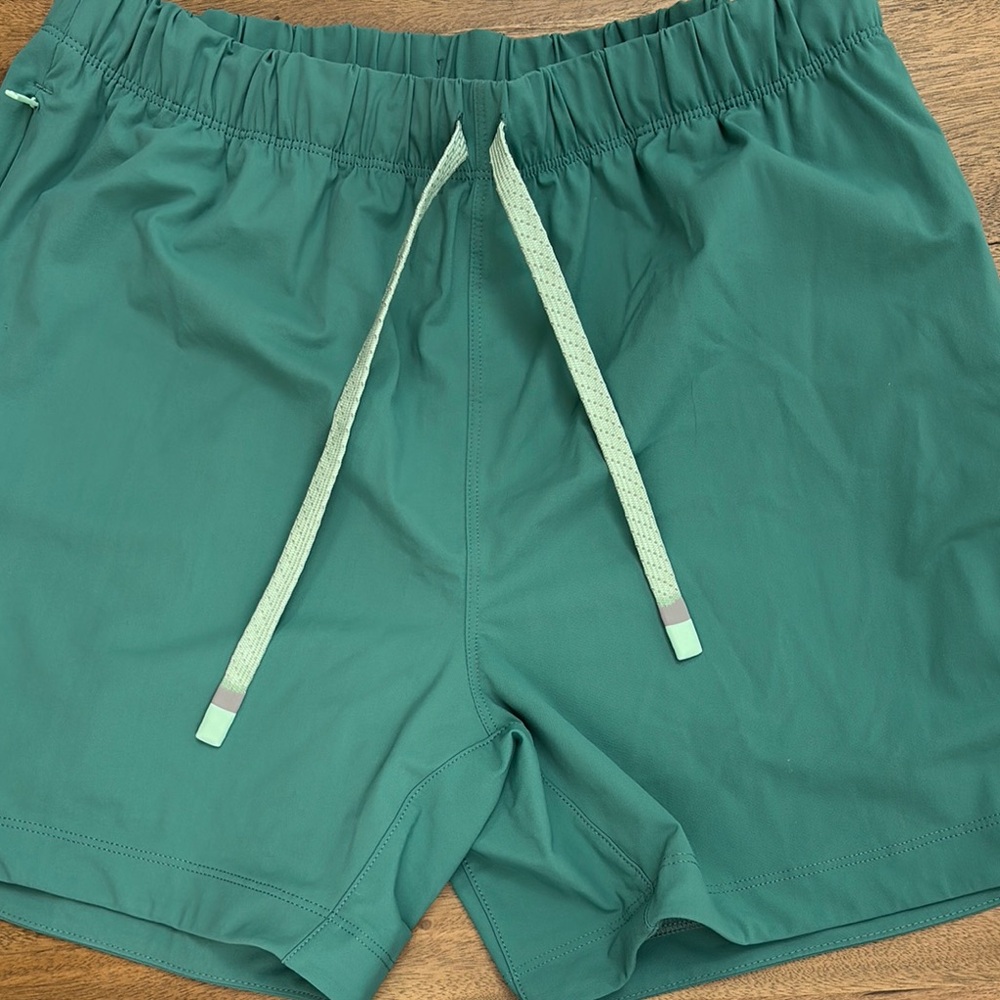 Fabletics Green Athletic Shorts with Drawstring